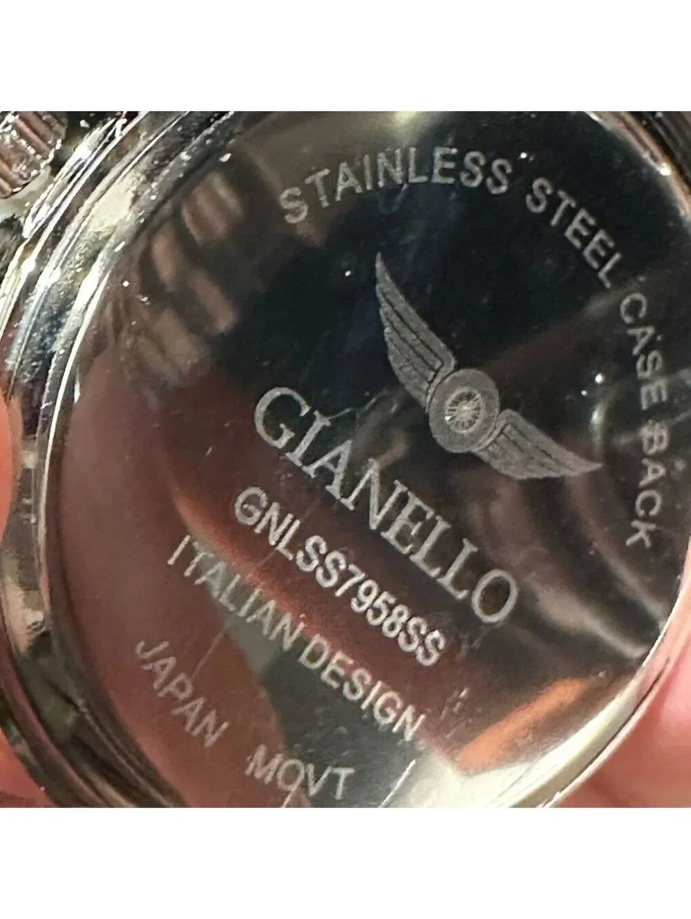 NEW Gianello Men's Wristwatch Interchangeable Strap Set Italian Design Watch BL